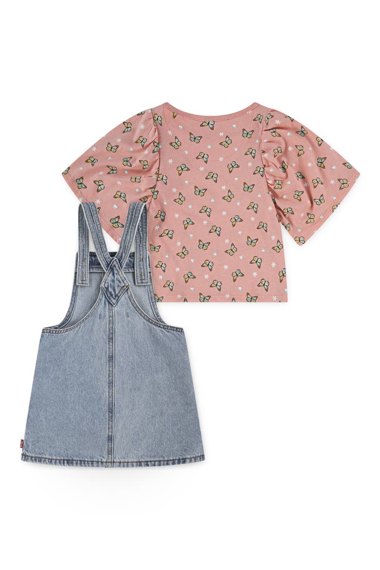 Kids' Western T-Shirt & Skirtall Set, Alternate, color, CANDLELIGHT PEACH