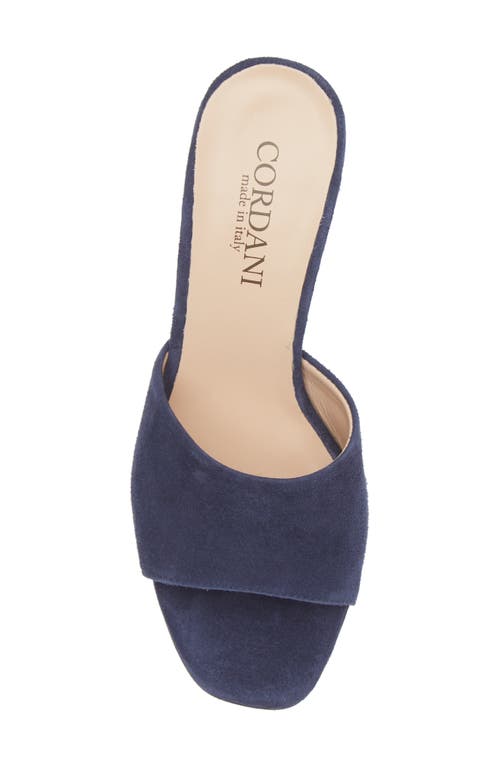 Cordani Irina Slide Sandal In Navy Suede