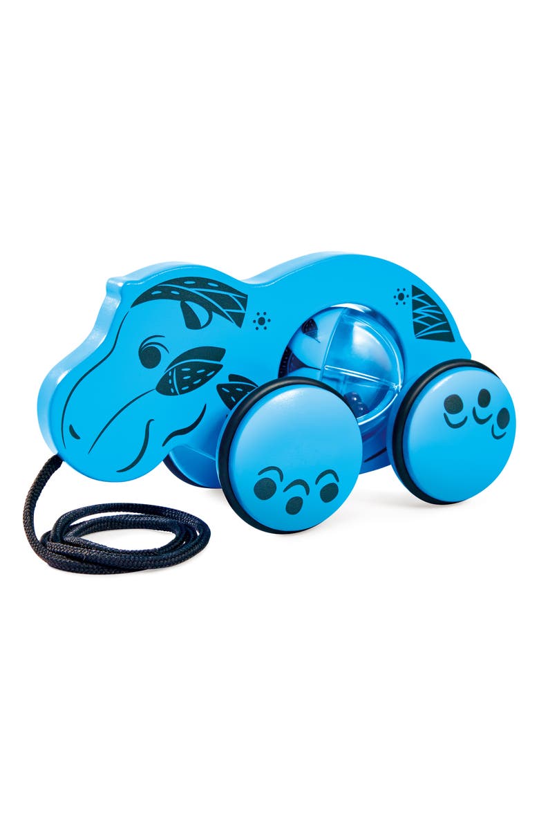 Hape William the Hippo Spin & Stroll Pull Toy, Main, color,