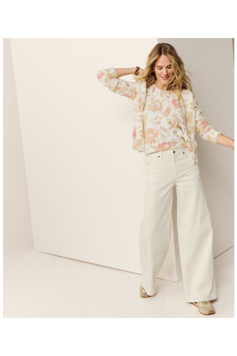 Recover Denim High Rise Extra Wide Leg Jeans, Alternate, color, Natural