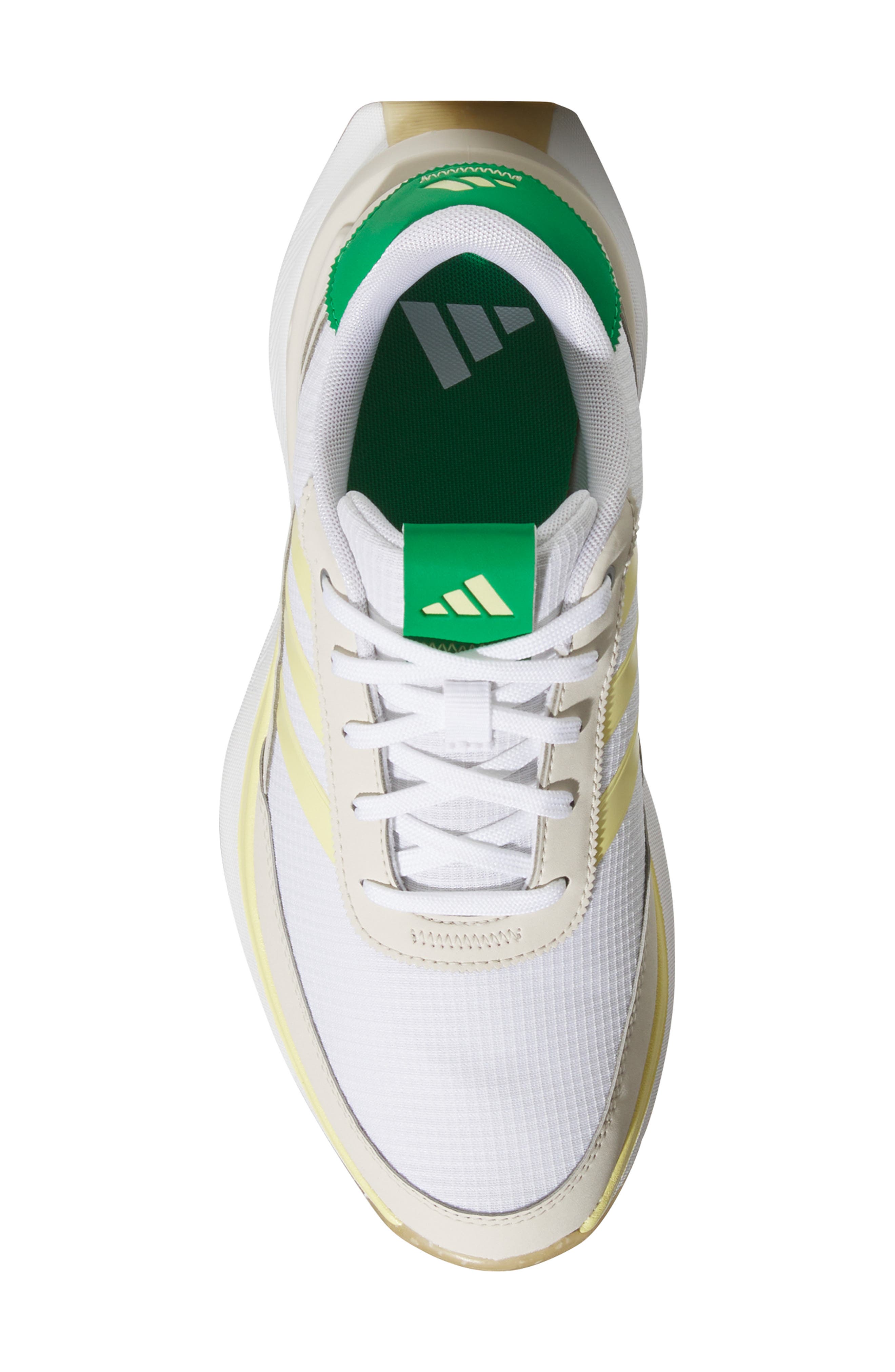 S2G 24 Waterproof Spikeless Golf Shoe, Alternate, color, FEATHER WHITE/YELLOW/ GREEN