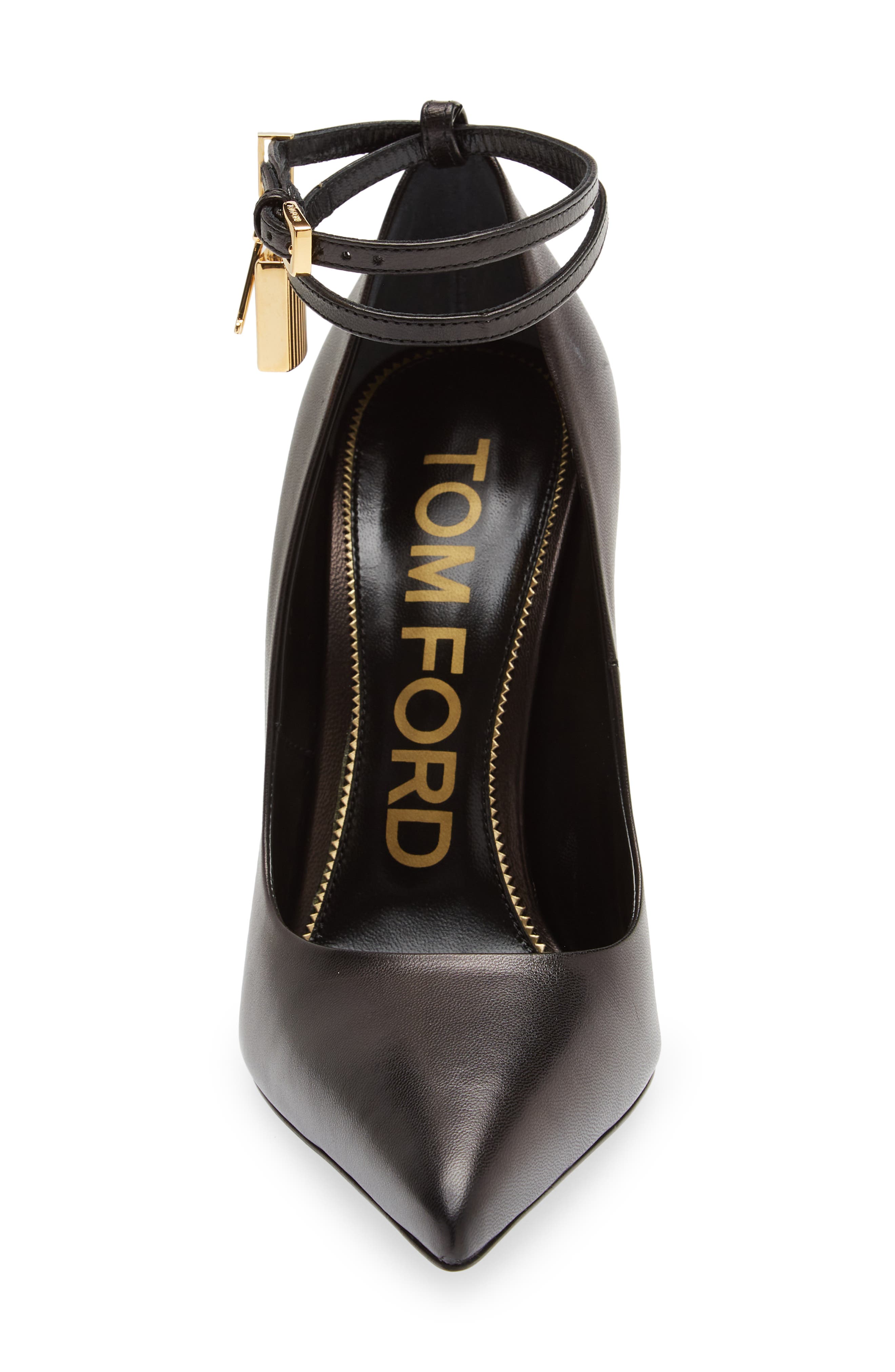 TOM FORD Padlock Pointed Toe Pump, Alternate, color, 