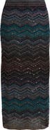 Missoni Zigzag Lamé Midi Skirt