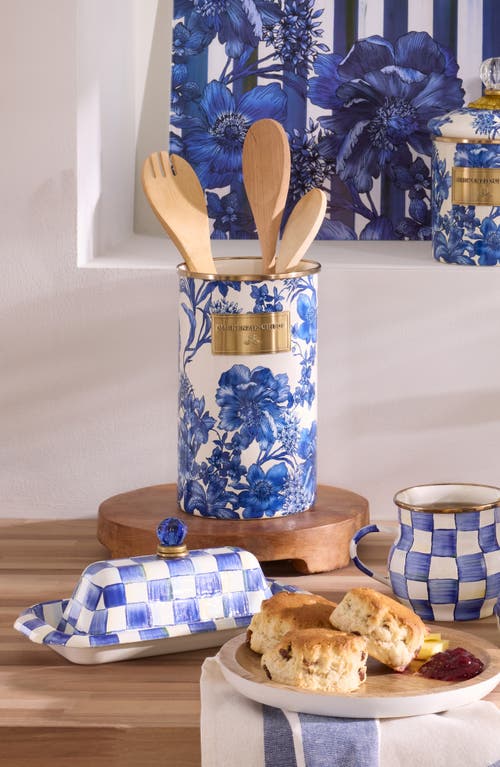 Mackenzie-childs Mackenzie Childs Royal English Garden Utensil Holder In Blue