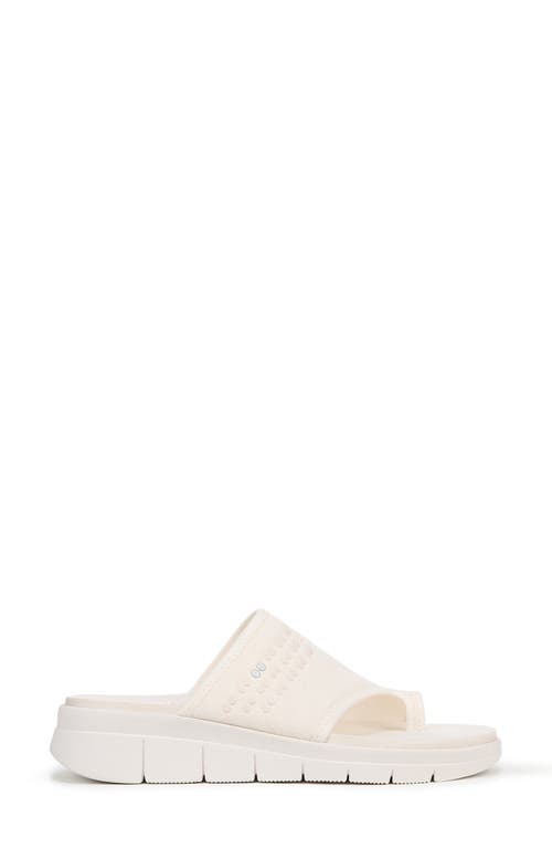 Ryka Women's Elegance Washable Toe Loop Slide Sandals In White