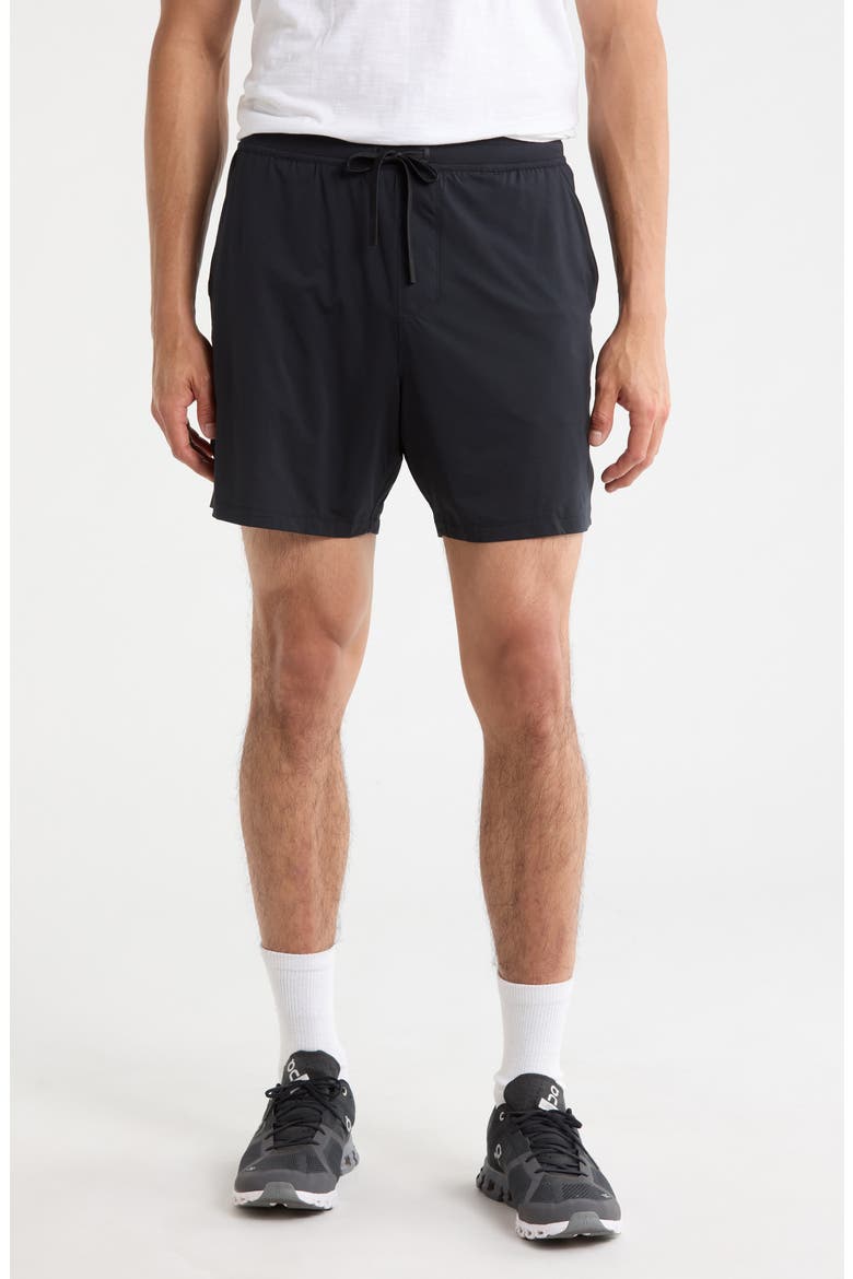 Endure 6-Inch Lined Training Shorts, Main, color, PURE BLACK