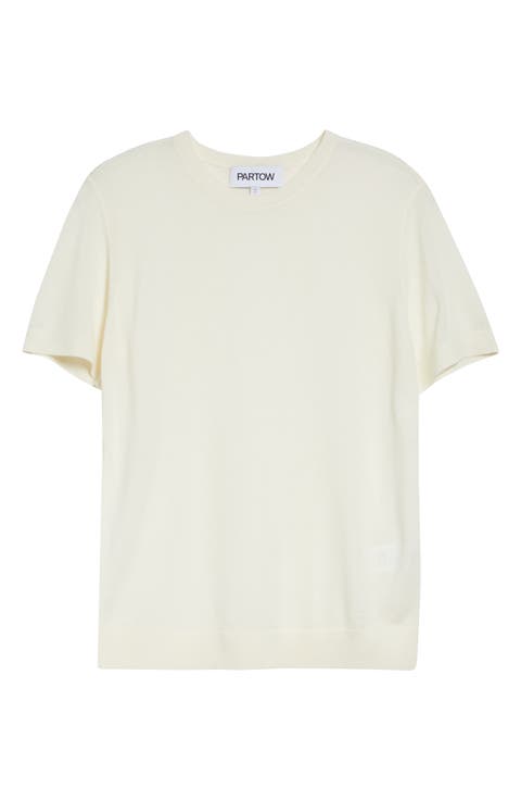 Enzo Short Sleeve Virgin Wool Sweater