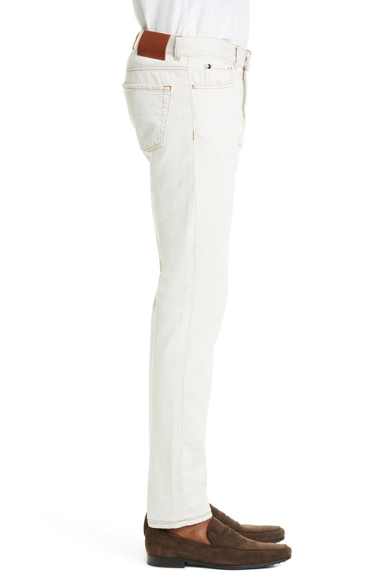 Canali Five-Pocket Cotton Twill Dress Pants, Alternate, color, 