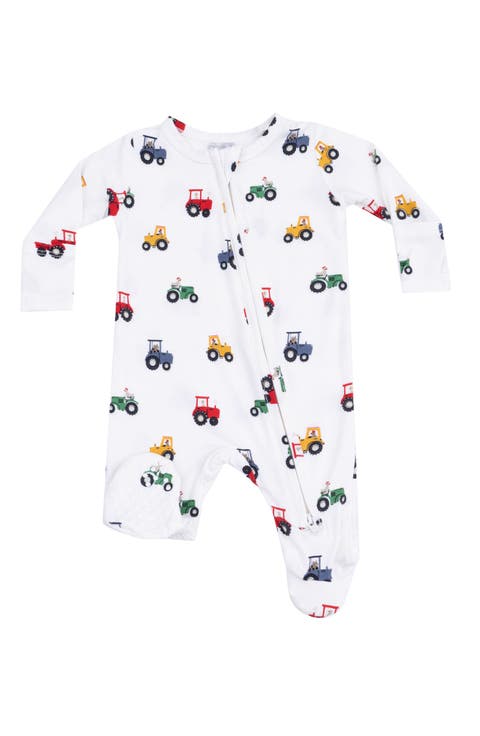 Mini Tractors Zip Footie (Baby)