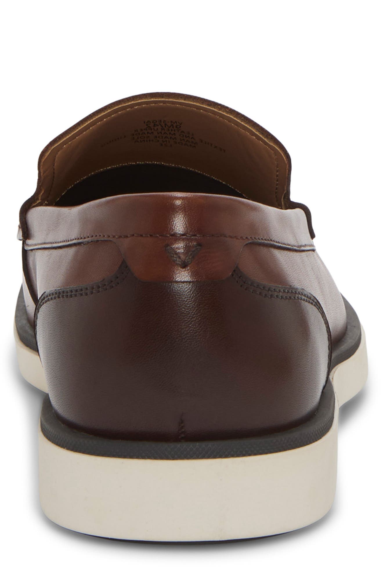 Vince Camuto Sevrin Moc Toe Loafer, Alternate, color, Cuero/Brown