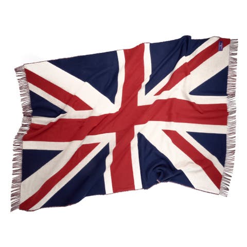 Union Jack Merino Wool Throw