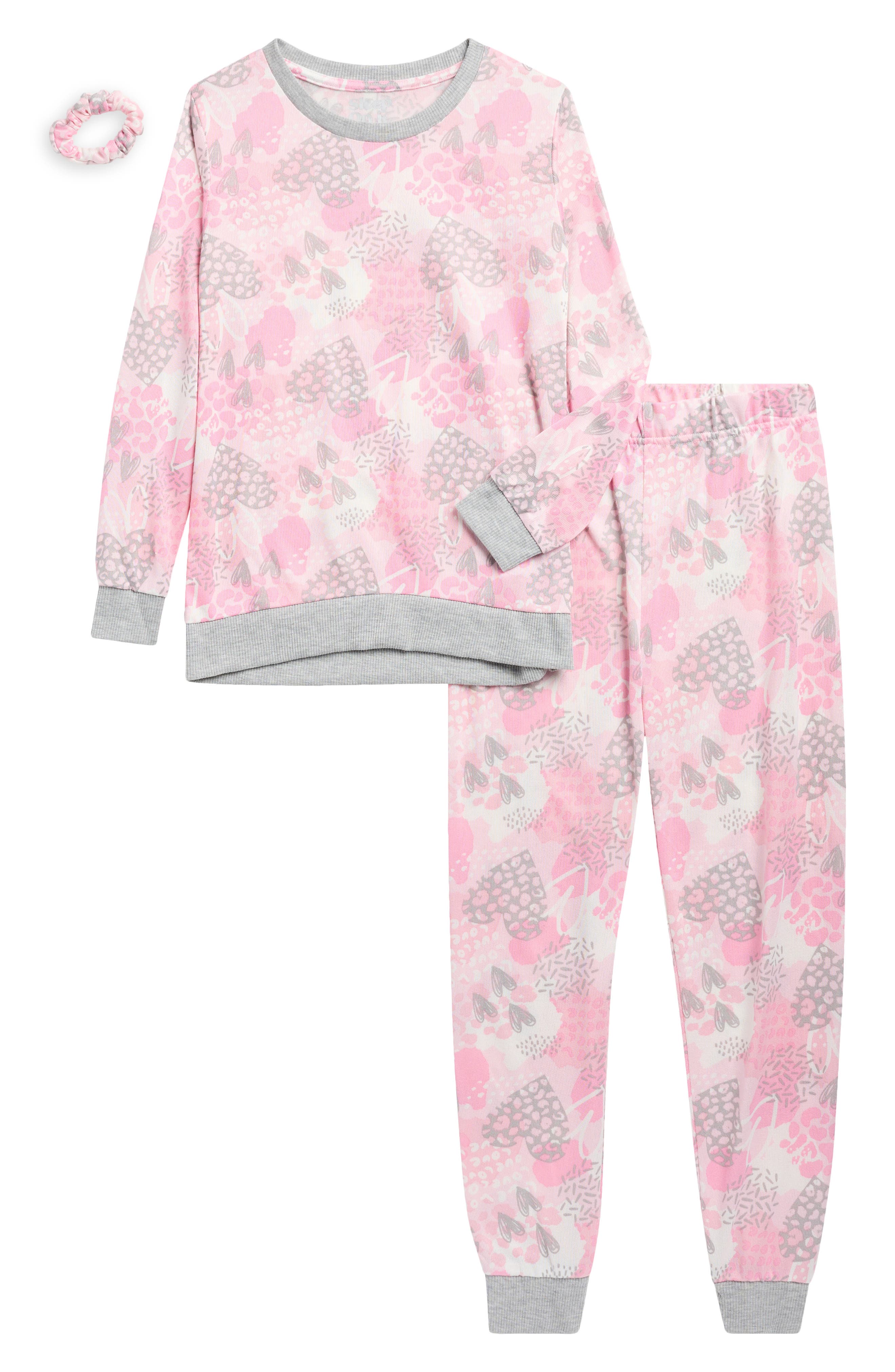 SLEEP ON IT Kids' Two-Piece Pajamas & Scrunchie Set