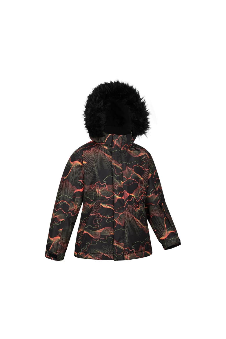Childrens/Kids Berg Abstract Ski Jacket, Alternate, color, Black