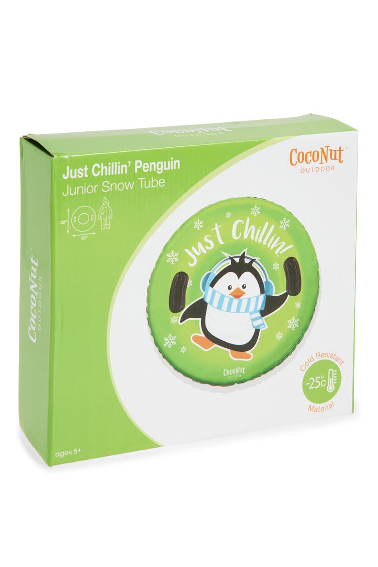 Jr. Chillin Penguin 32-Inch Snow Tube, Main, color, GREEN
