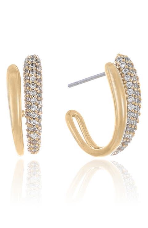 Pavè Hoop Earrings