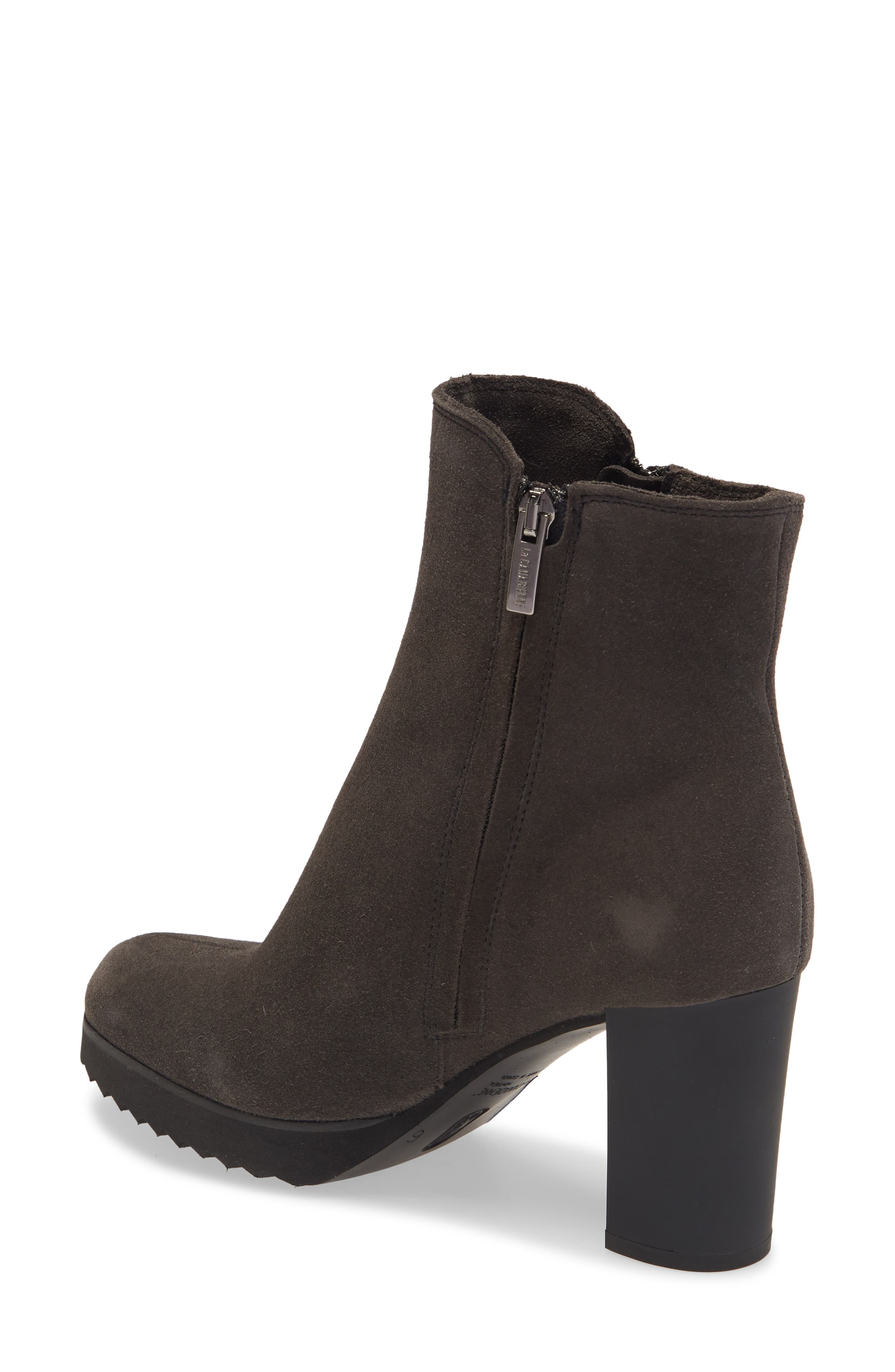 Mila Waterproof Bootie, Alternate, color, MOKA SUEDE