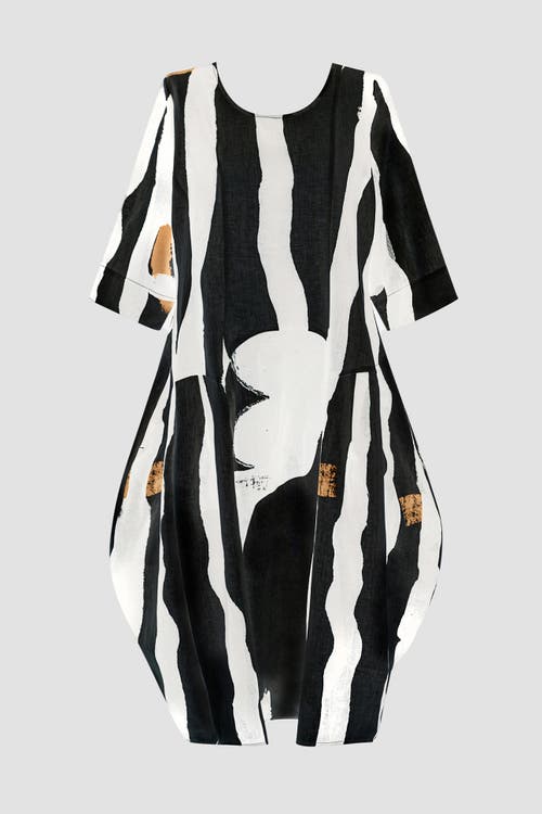 ALEMBIKA ALEMBIKA ZEBRA PRINT COCOON MAXI DRESS