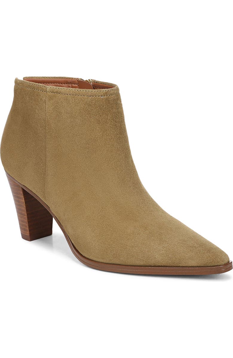 Franco Sarto Josiah Pointed Toe Bootie, Main, color, Moss Green