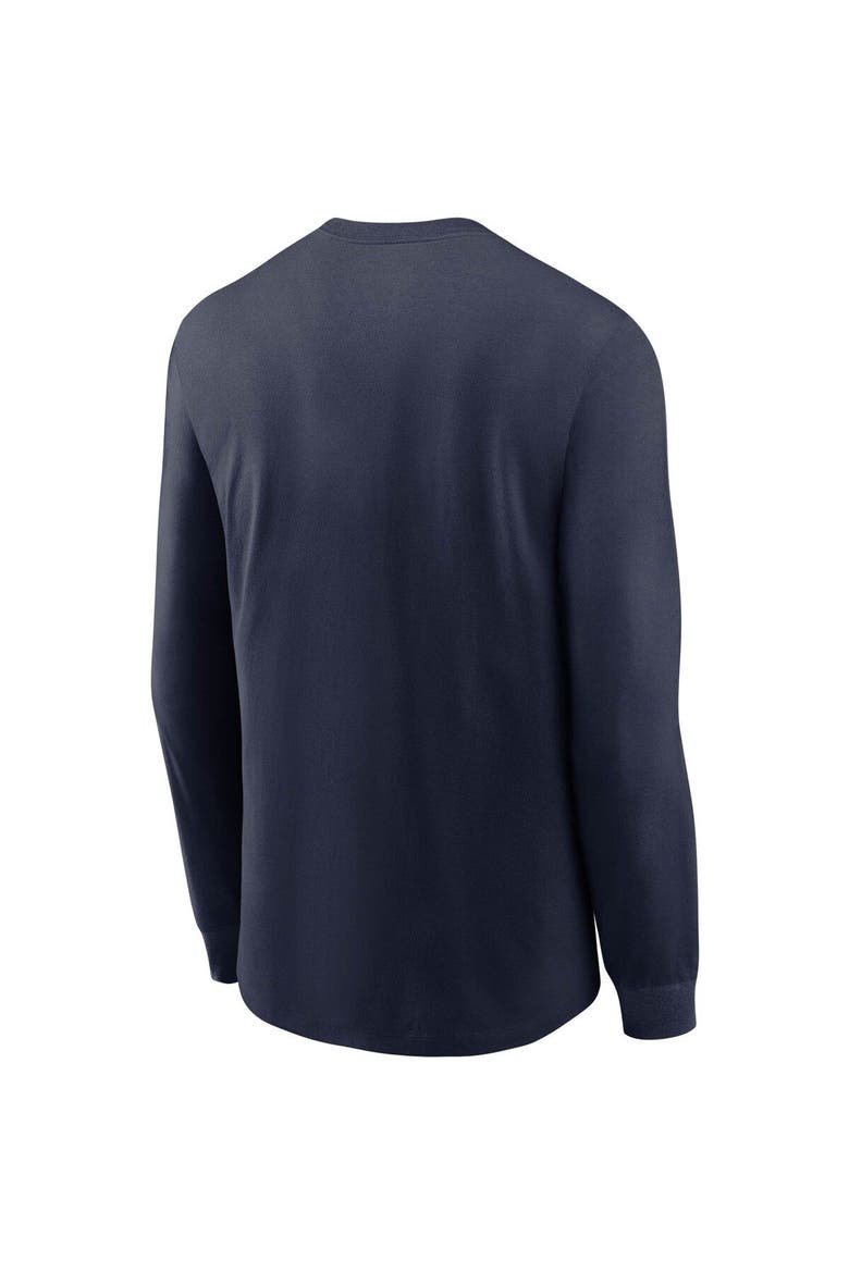 Men's Nike College Navy Seattle Seahawks Primary Logo Long Sleeve T-Shirt, Alternate, color, Navy