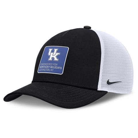 Men's Nike  Black/White Kentucky Wildcats 2025 On-Field Rise Engineered Trucker Adjustable Hat