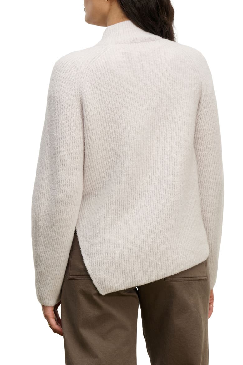 Lesa Mock Neck Sweater, Alternate, color, SNOW WHT