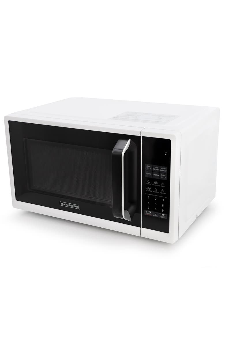 0.9 Cu. Ft. LED Digital Countertop Microwave in White, Alternate, color, White