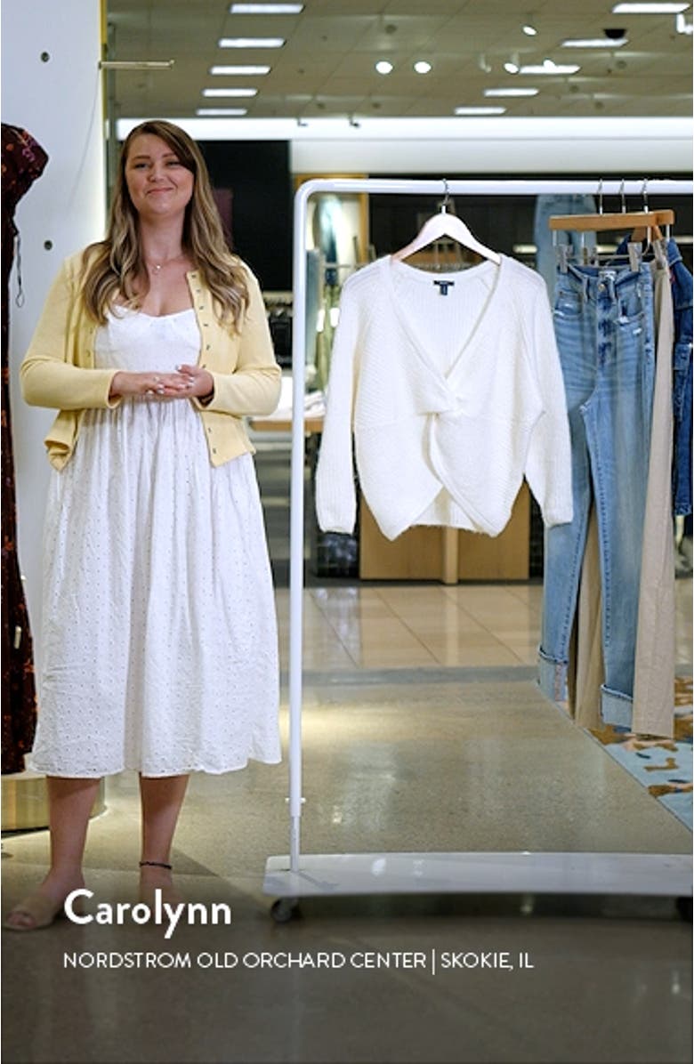 Crossover Raglan Sleeve Sweater, sales video thumbnail