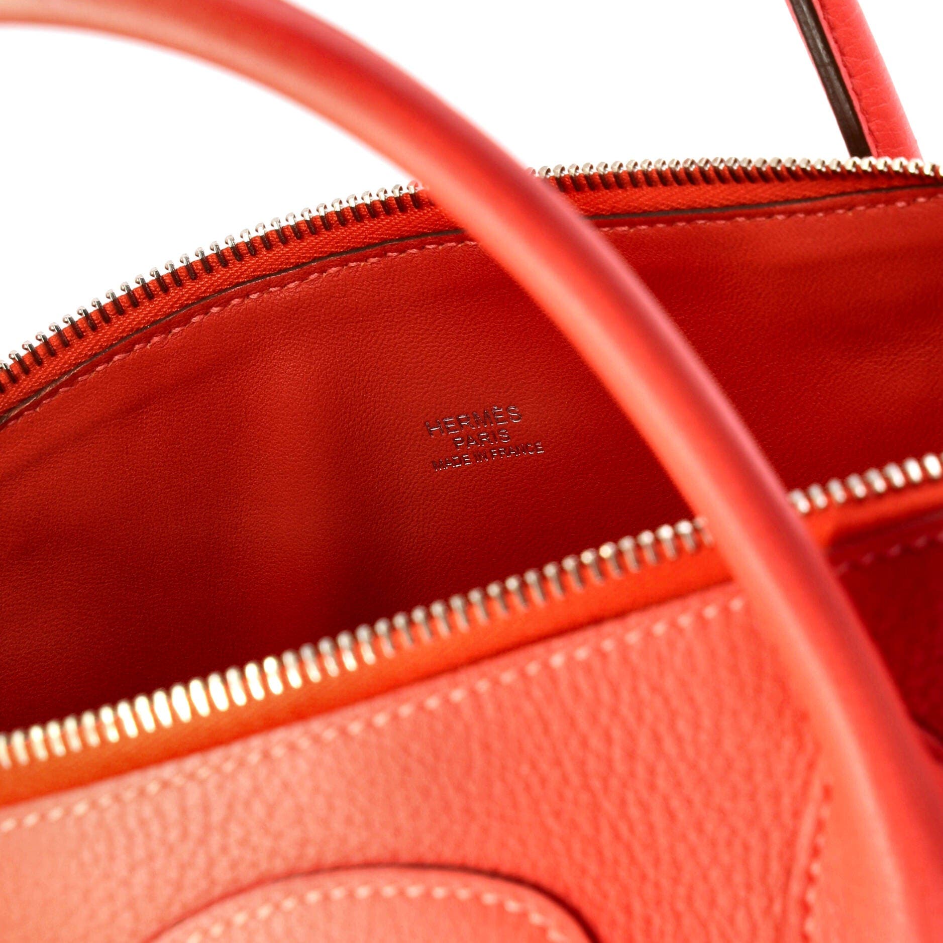 Pre-Owned Hermes Bolide Bag Clemence 31, Alternate, color, Rouge Pivoine