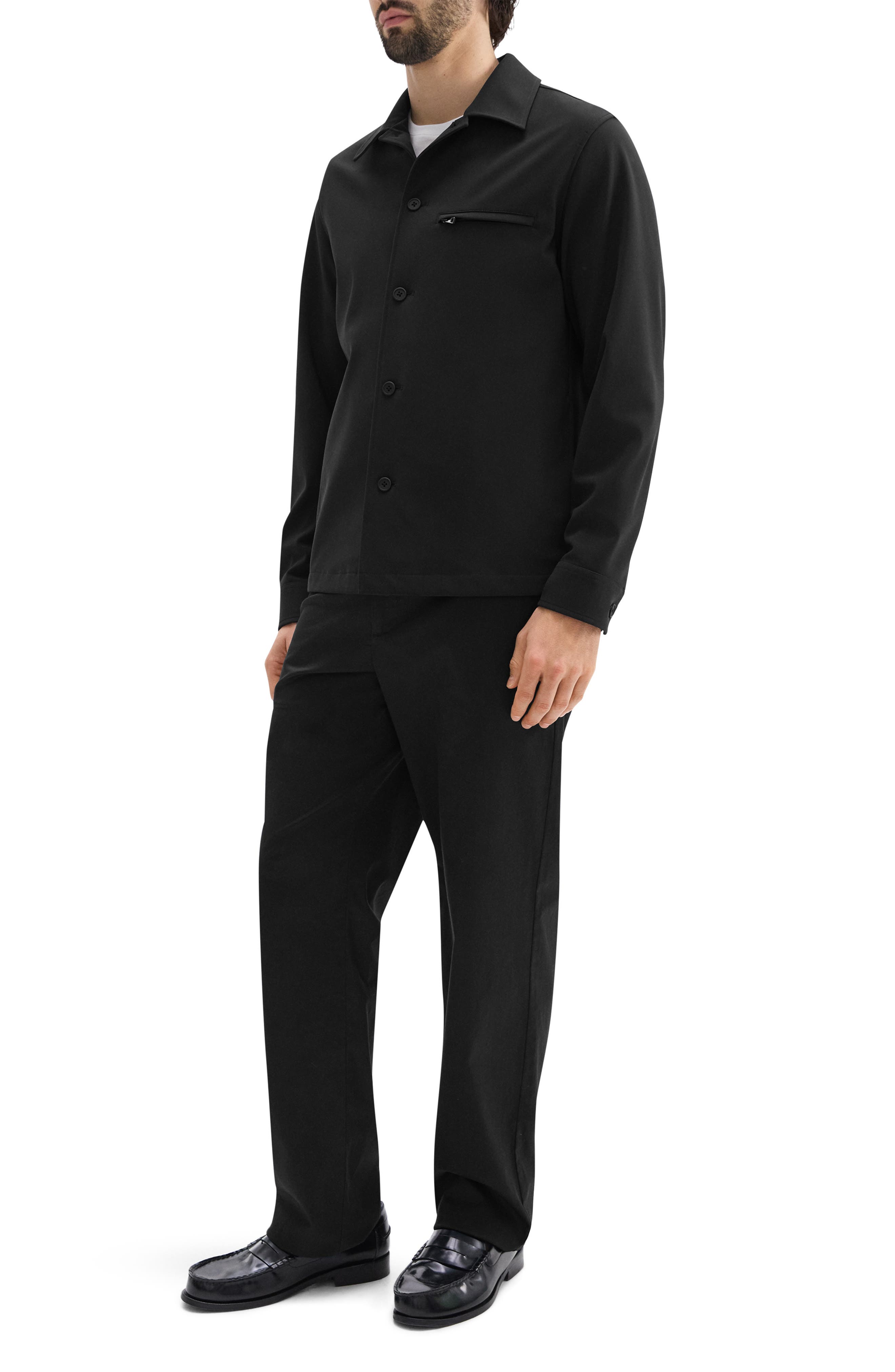 Мужские Theory Overshirt in Precision Ponte Jacket — фото 8