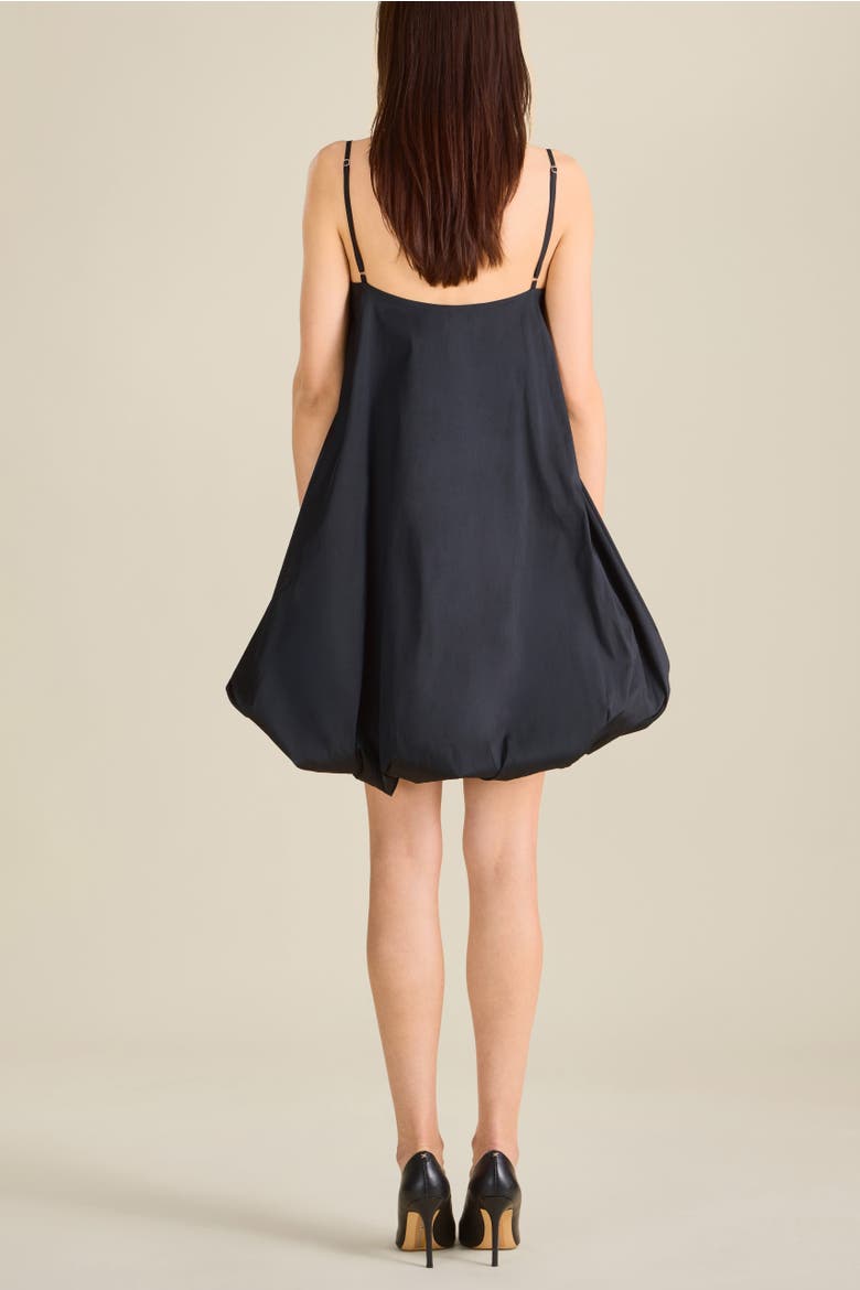 Todd Adjustable Strap Bubble Mini Dress, Alternate, color, Black