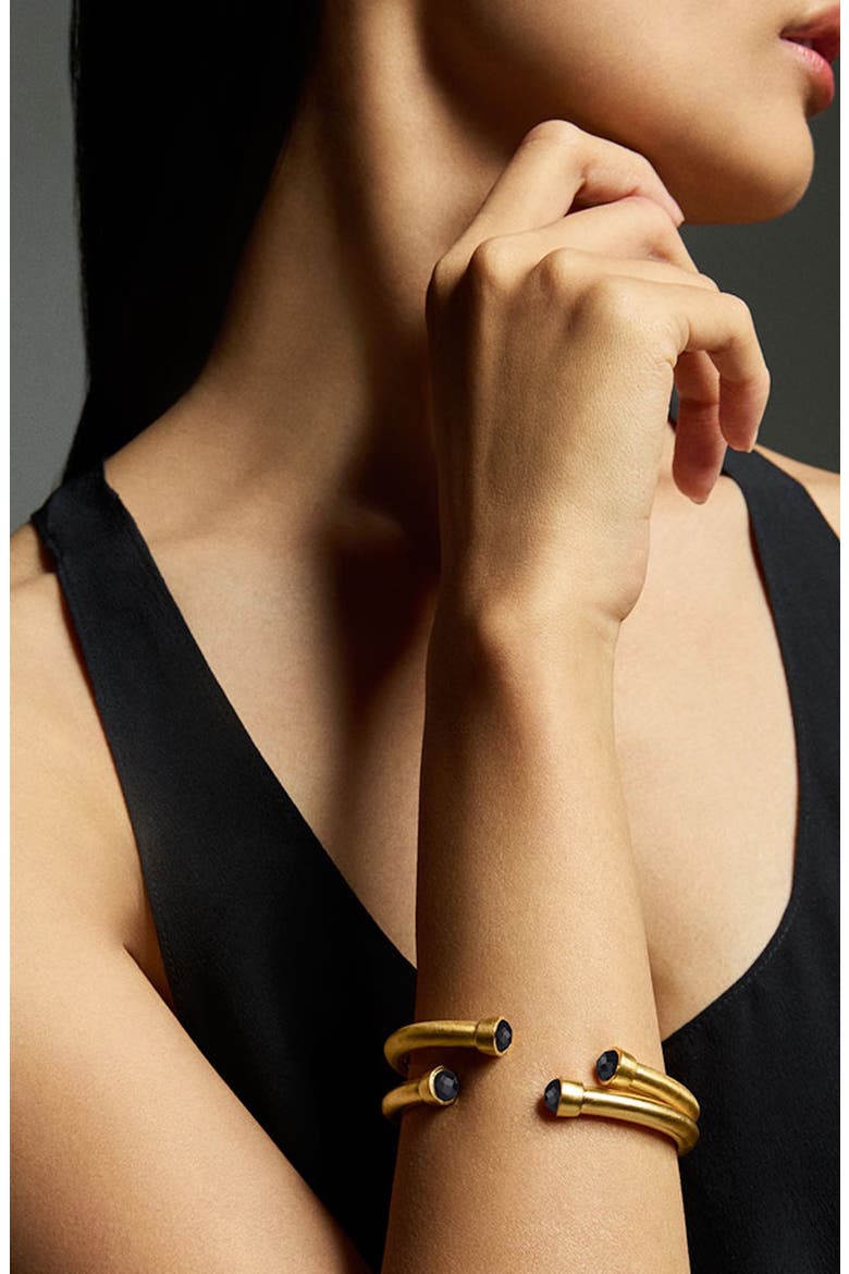 Onyx Cuff Bracelet, Alternate, color, BLACK ONYX/ GOLD