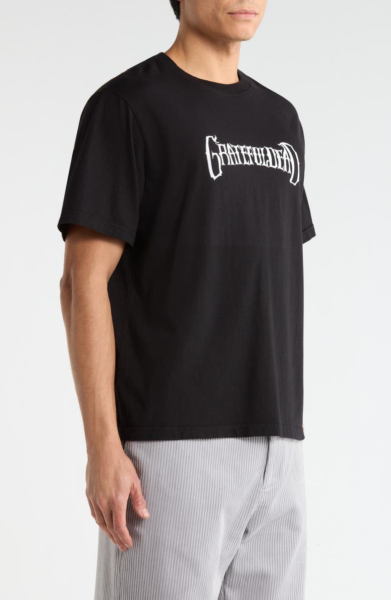 Malbon Golf Grateful Dead Bermuda Tee, Alternate, color, Black