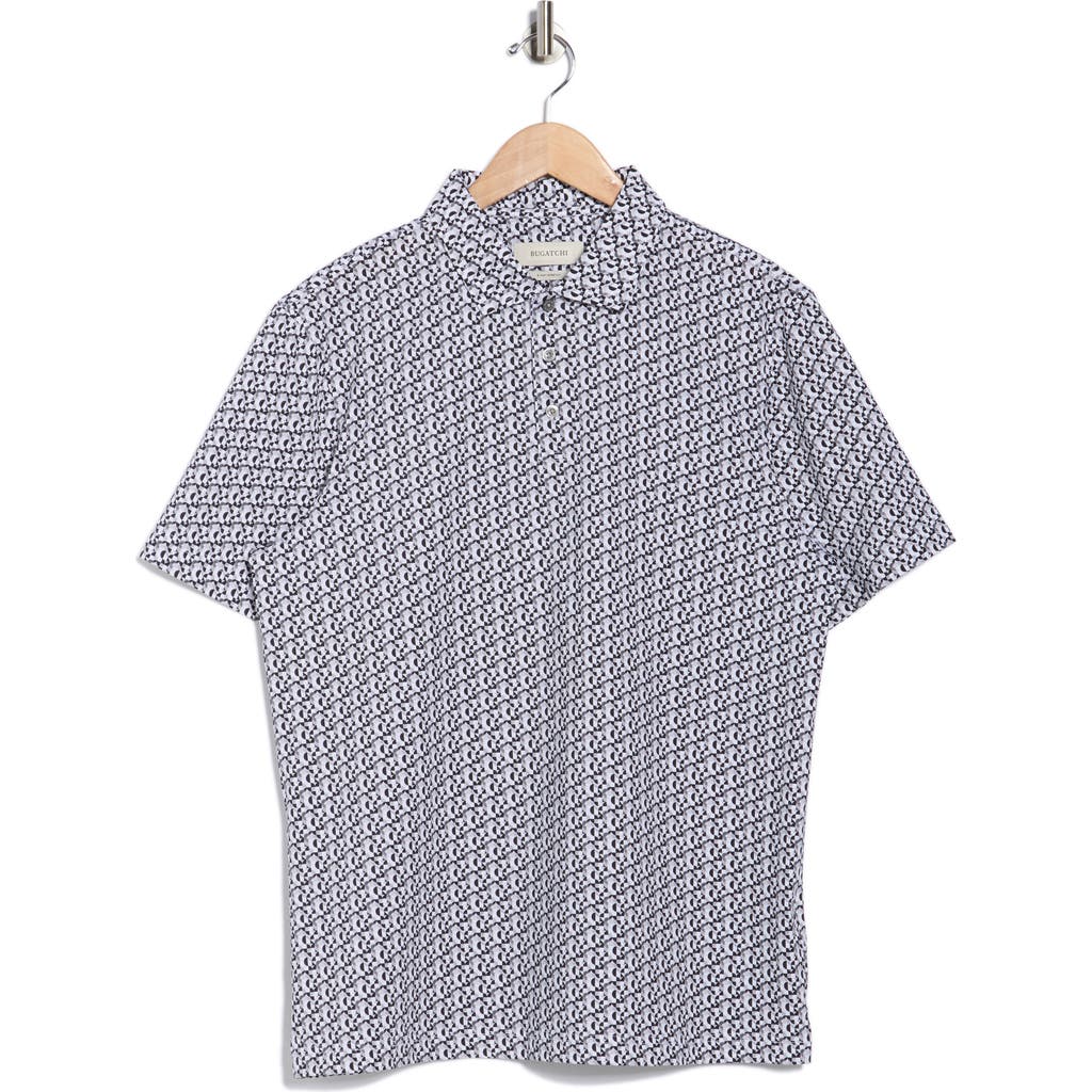 Bugatchi Geometric Print Ooohcotton® Knit Polo In Pattern