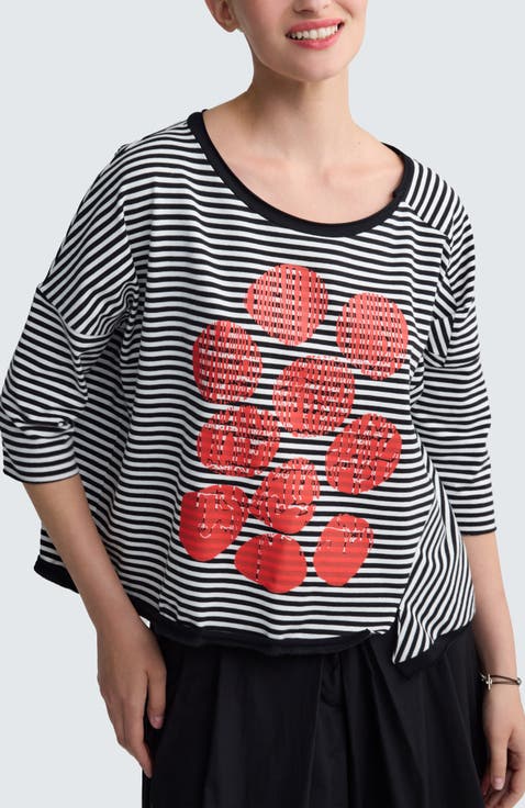 Tessa Striped Jersey Top