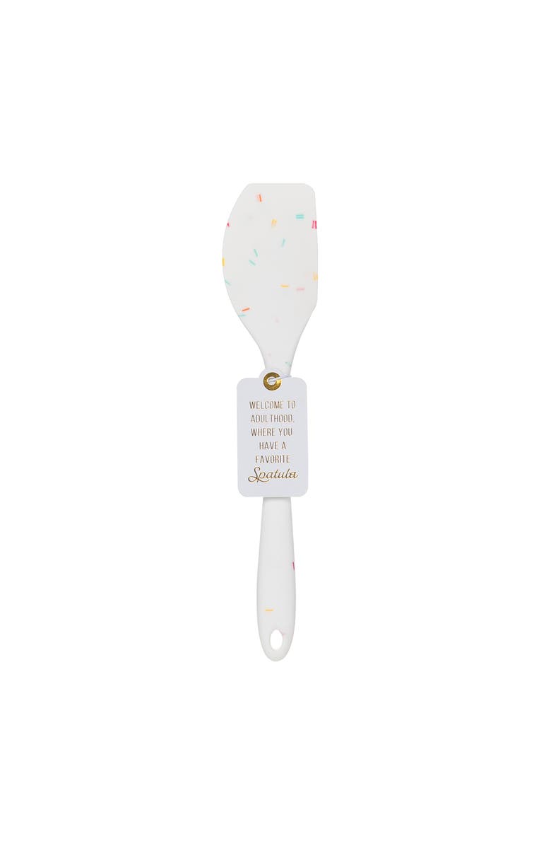 Totalee Gift Welcome To Adulthood Confetti Spatula Rubber White, Main, color, White