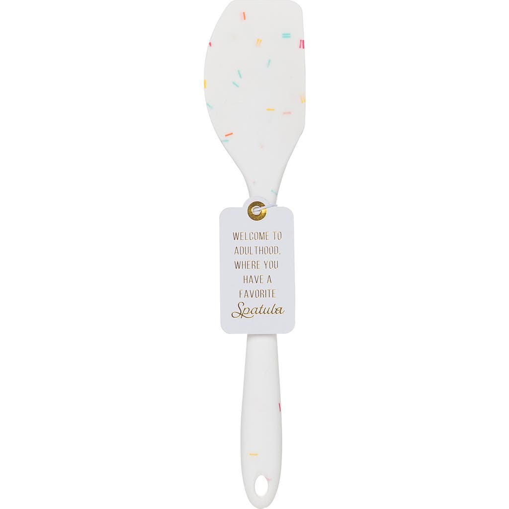 Totalee Gift Welcome To Adulthood Confetti Spatula Rubber White