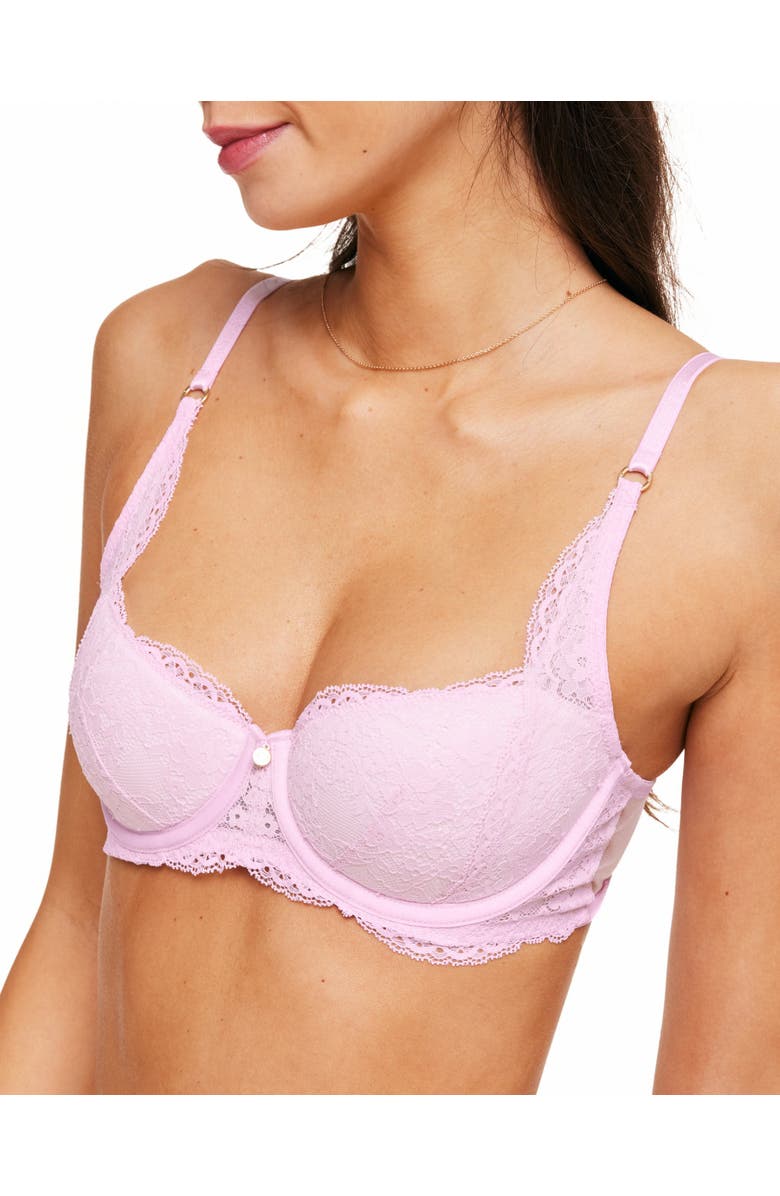 Adore Me Bonnie Contour Balconette Bra, Alternate, color, Medium Pink
