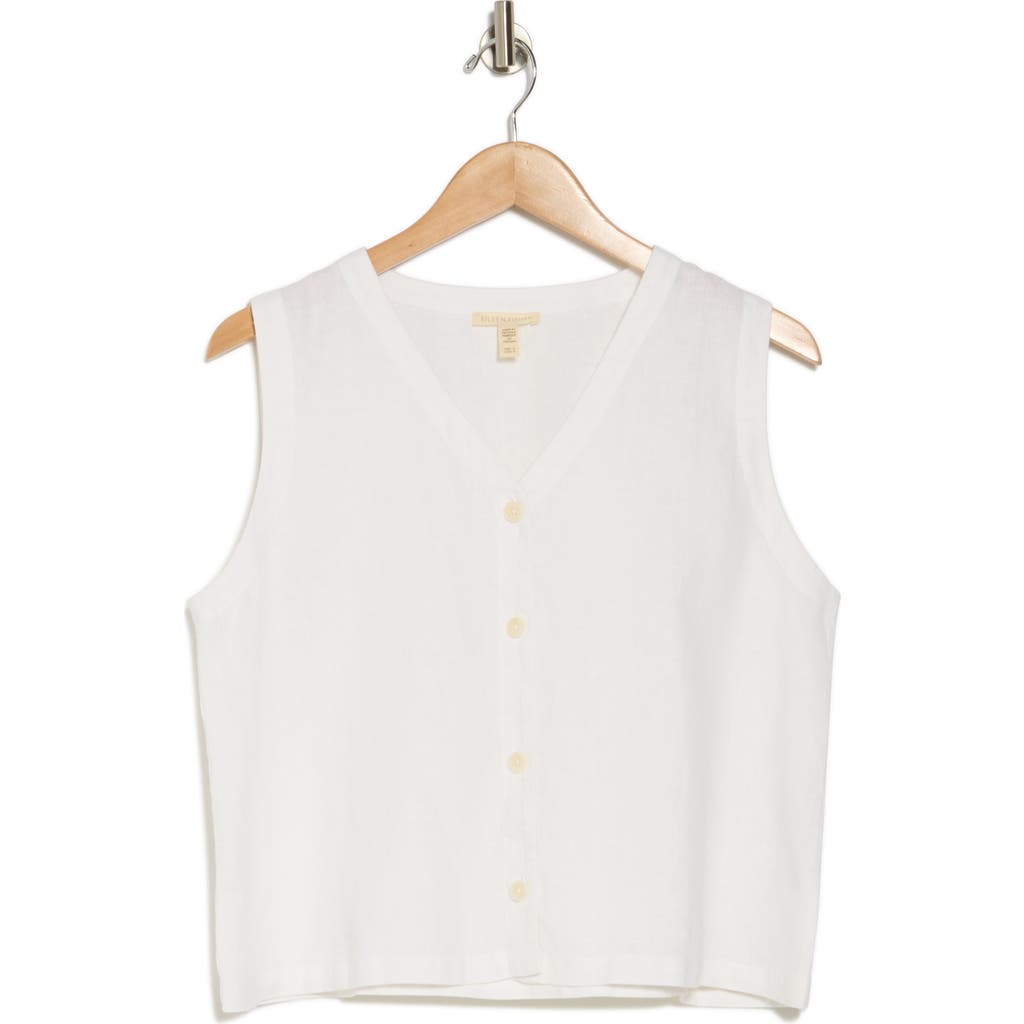Eileen Fisher Organic Linen Tie Back Vest