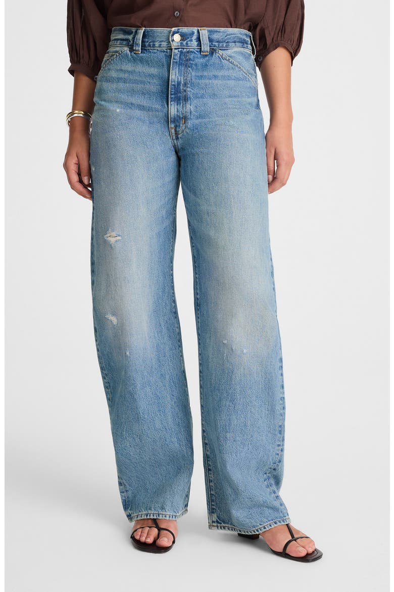 The Balloon Barrel Leg Jeans, Main, color, DOBBINS WASH
