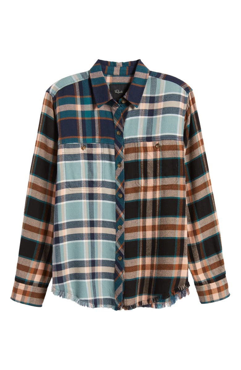 Rails Brando Mixed Plaid Button-Up Shirt, Alternate, color, 