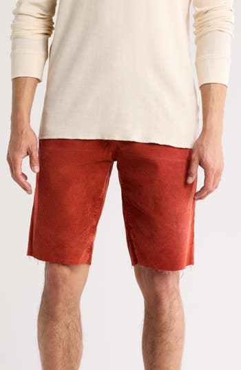 Ag Griffin Five-pocket Corduroy Shorts In Solstice Fade Redwood