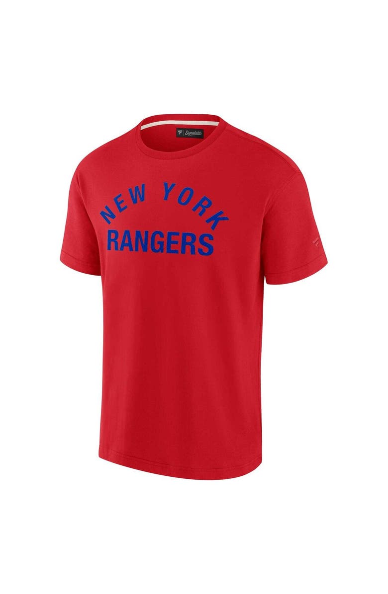 Fanatics Signature Unisex Fanatics Signature Red New York Rangers Elements Super Soft Short Sleeve T-Shirt, Alternate, color, Red