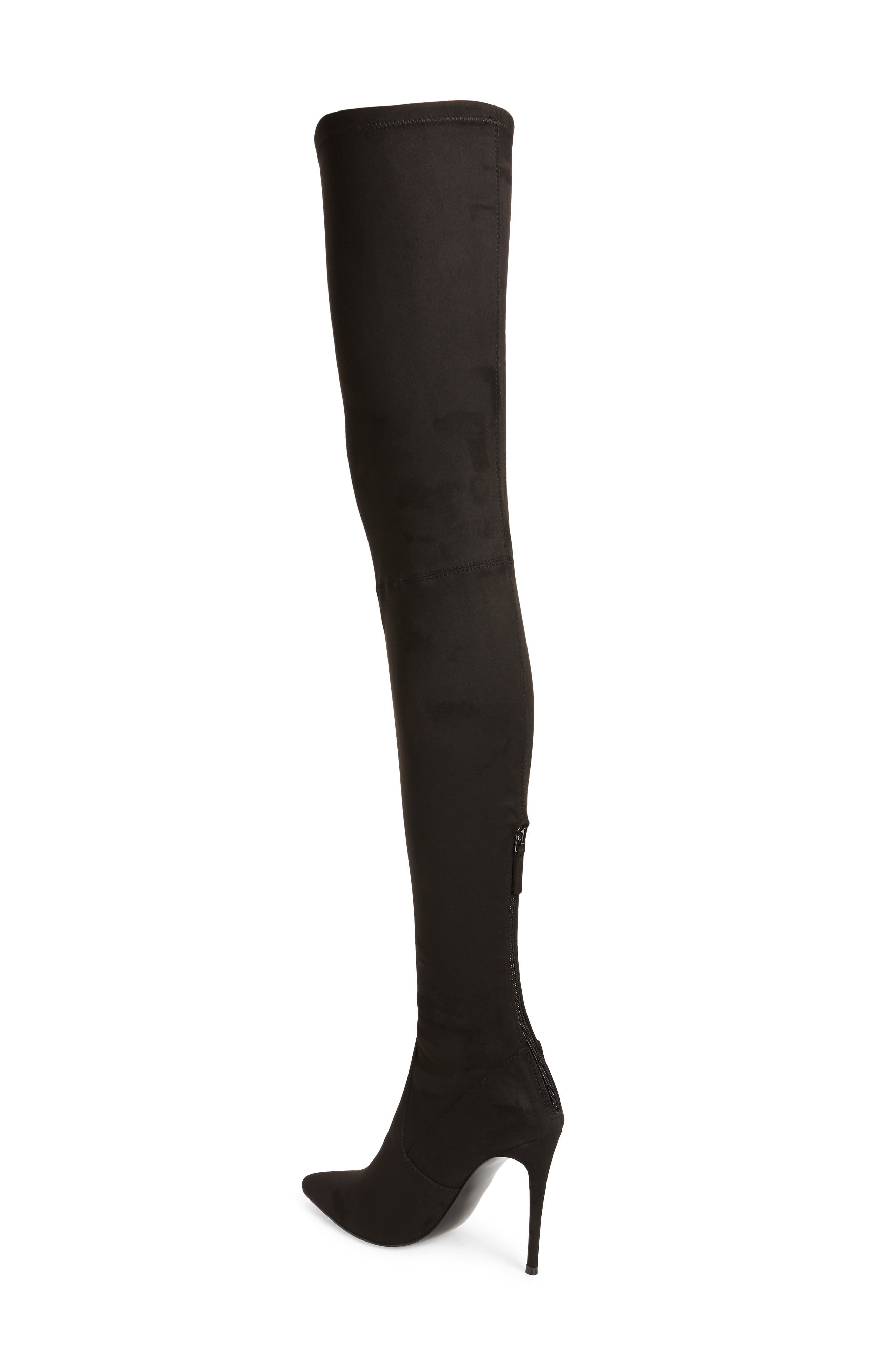 Domain Thigh High Boot, Alternate, color, BLACK
