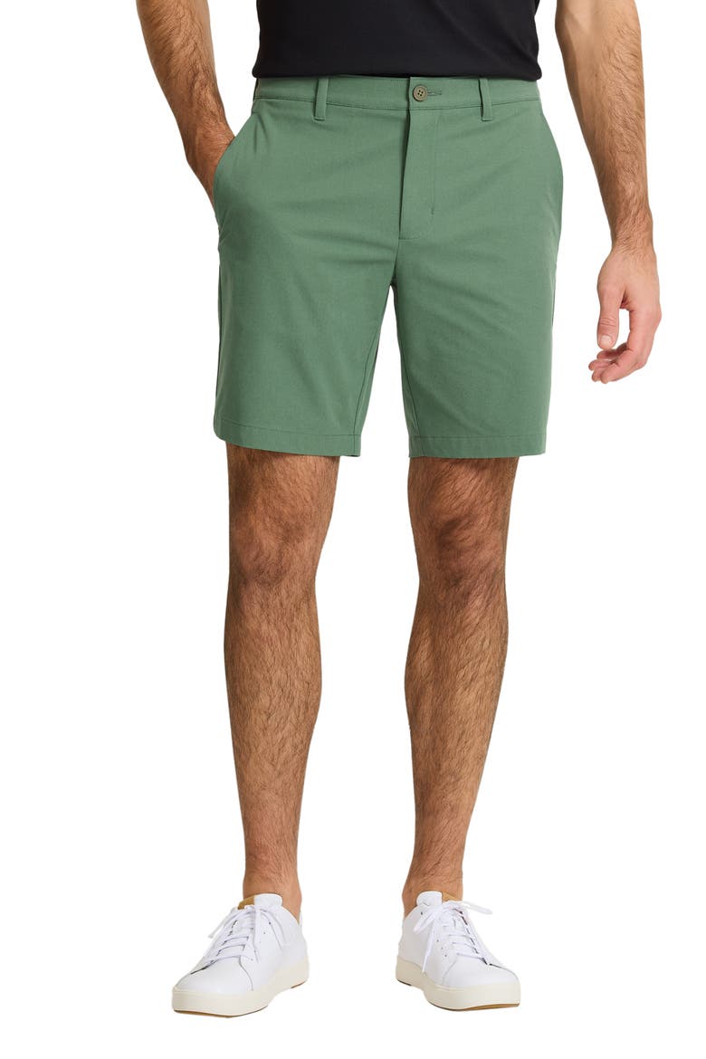 Barbados Pro 9-Inch Flat Front IslandZone® Shorts, Main, color, DARK JADE
