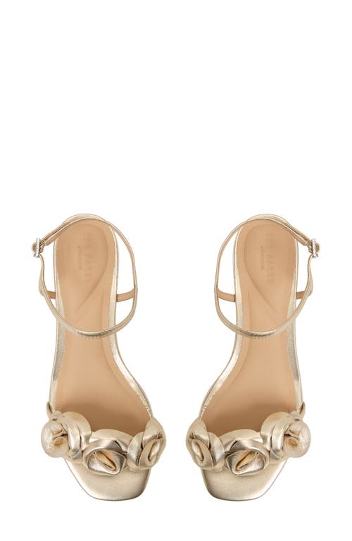 Ted Baker London June Ankle Strap Sandal In Gold