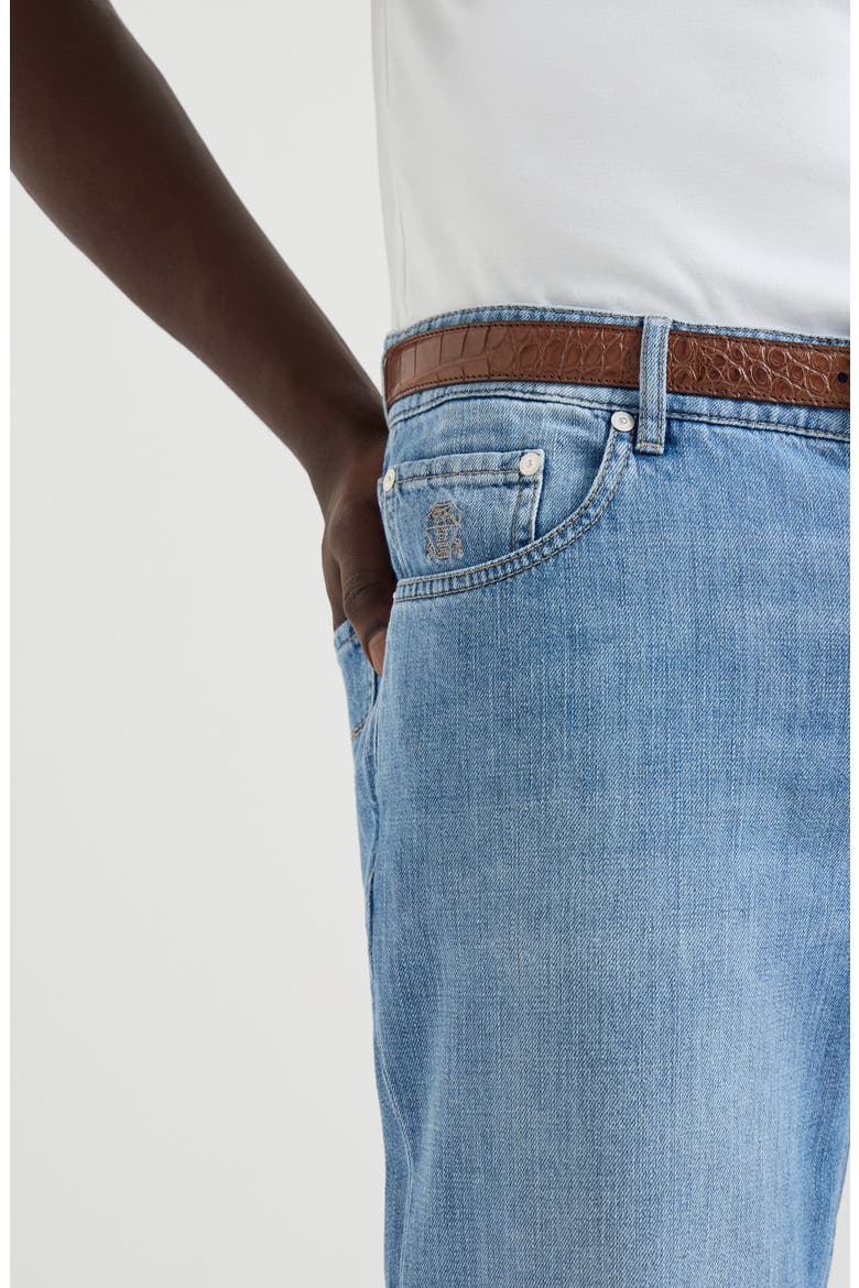 Lightweight denim trousers, Alternate, color, Light Denim