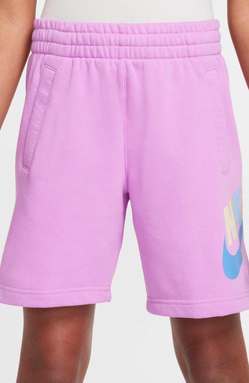 Nike Kids' Sportswear Club Fleece French Terry Shorts In Rush Fuchsia