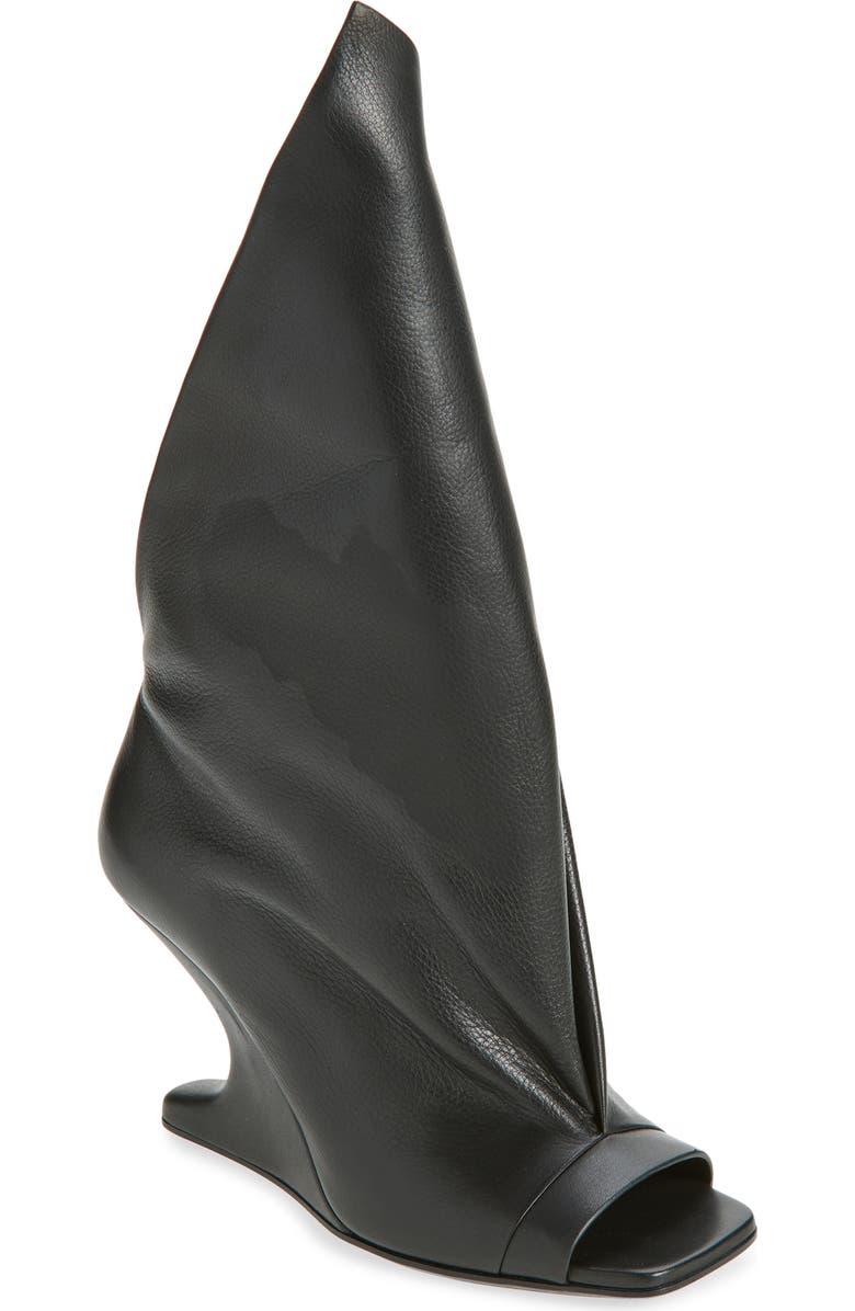 Rick Owens Cantilever Sandal, Main, color, Black