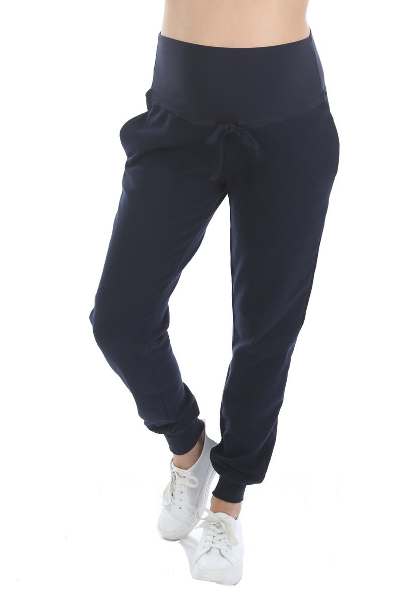 Maternity/Nursing 2-Piece Track Set, Alternate, color, NAVY