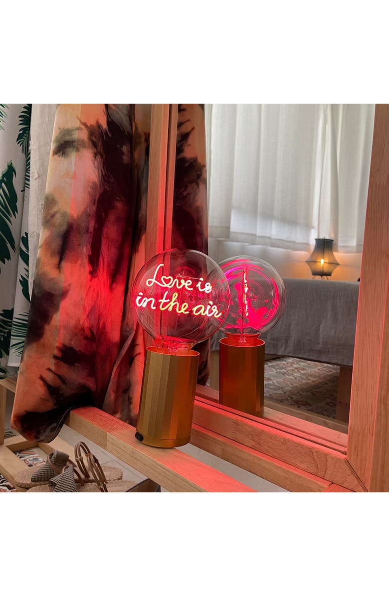 MITB Love Is In The Air Portable Table Lamp, Alternate, color, Gold